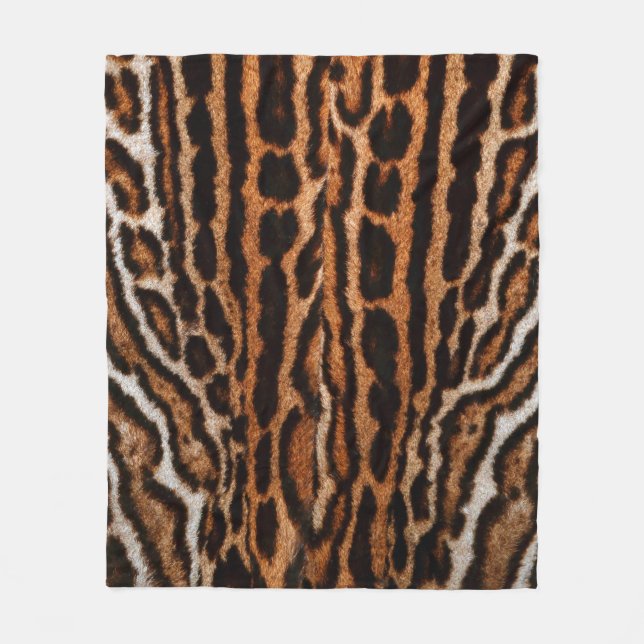Manta Polar leopard fur background texture (Anverso)