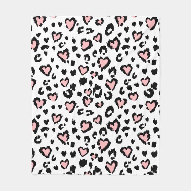 Manta Polar Leopard or jaguar seamless pattern, textured fashi (Anverso)