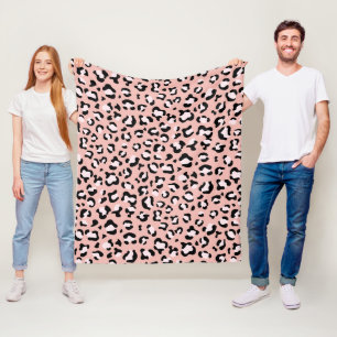 Manta Polar Leopard Print, Leopard Spots, Pink Leopard