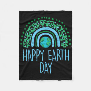 Manta Polar Leopard Rainbow Planet Happy Earth Day Cute Teache