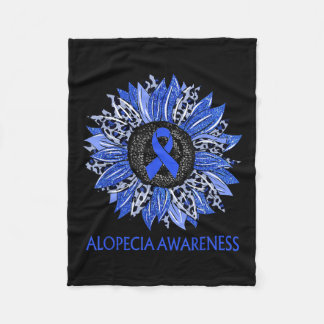 Manta Polar Leopard Sunflower Alopecieness Blue Ribbon S