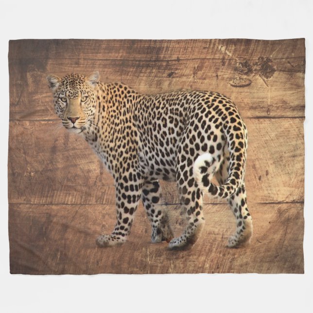 Manta Polar Leopardo (Frente (Horizontal))