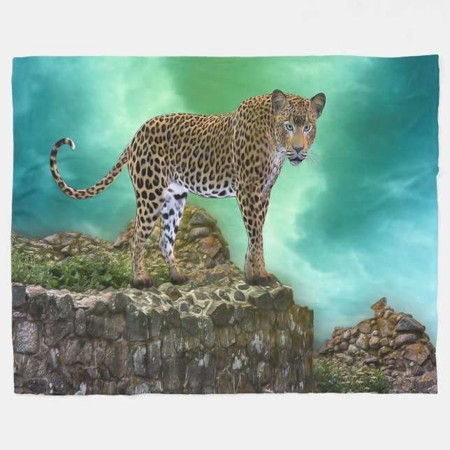 Manta Polar Leopardo (Frente (Horizontal))