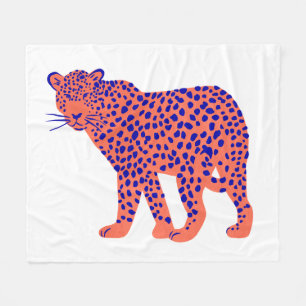 Manta Polar Leopardo brillante