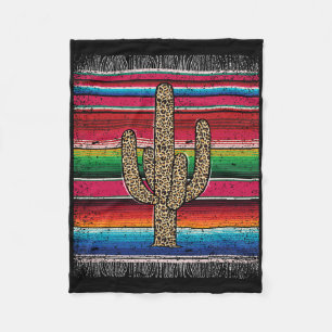 Manta Polar Leopardo Cactus Mexicano Serape Cinco De Mayo