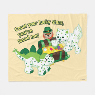 Manta Polar Leprechaun de Webkinz Gato del trébol Dino