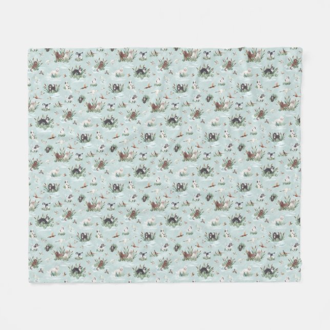 MANTA POLAR LES BARBETS (Frente (Horizontal))