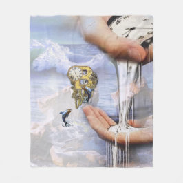 Manta Polar Letra de cumpleaños Steampunk B