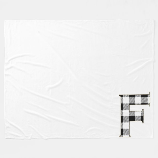 Manta Polar Letra Gingham Check F (Frente (Horizontal))