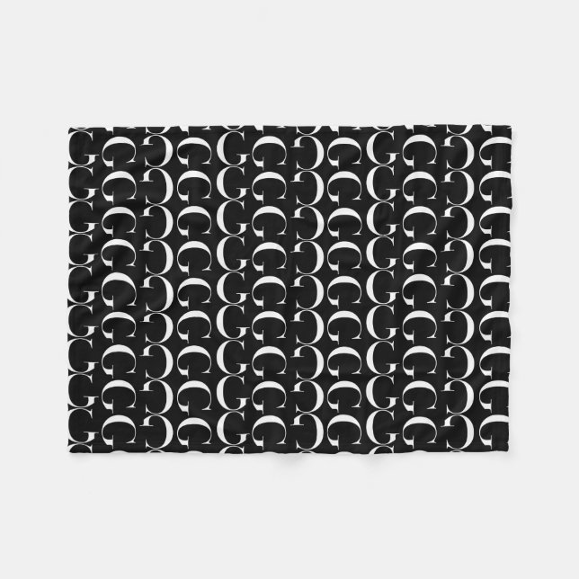 Manta Polar Letra inicial monograma G (Frente (Horizontal))