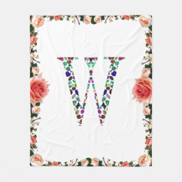 Manta Polar Letra inicial W