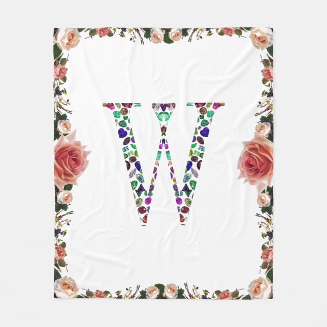 Manta Polar Letra inicial W (Anverso)