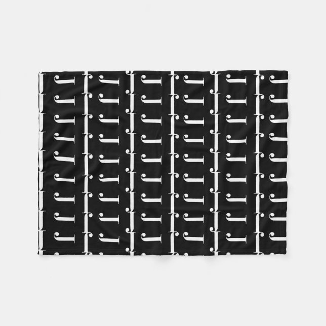 Manta Polar Letra monográfica inicial J (Frente (Horizontal))