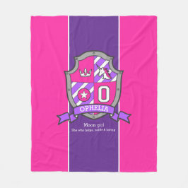 Manta Polar Letra ophelia O nombre que significa escudo púrpur