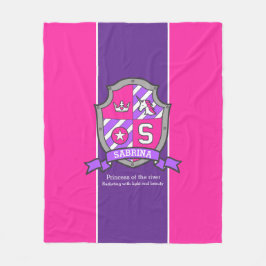 Manta Polar Letra sabrina nombre S significa escudo púrpura ro