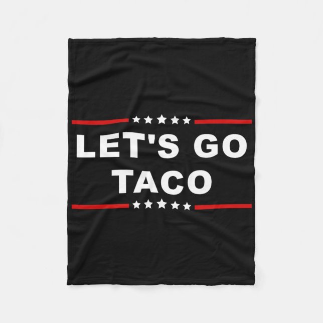 Manta Polar Let's Go Taco - Expresión de comida divertida y lú (Anverso)