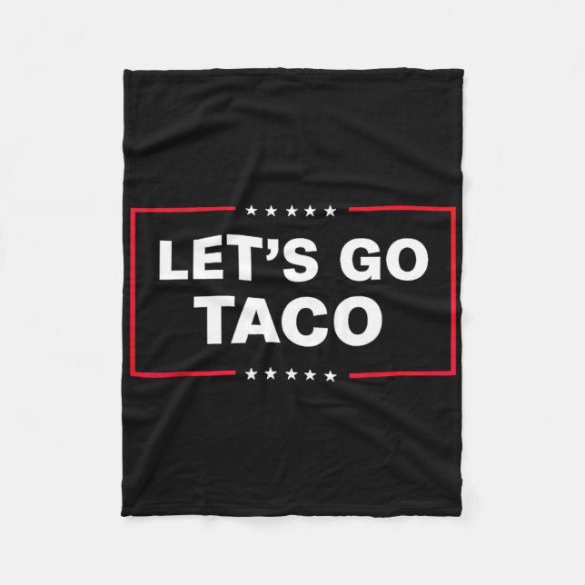 Manta Polar Let's Go Taco For Men Women Funny  (Anverso)