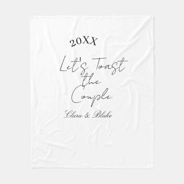 Manta Polar Let's toast the couple engagement wedding party ye (Anverso)