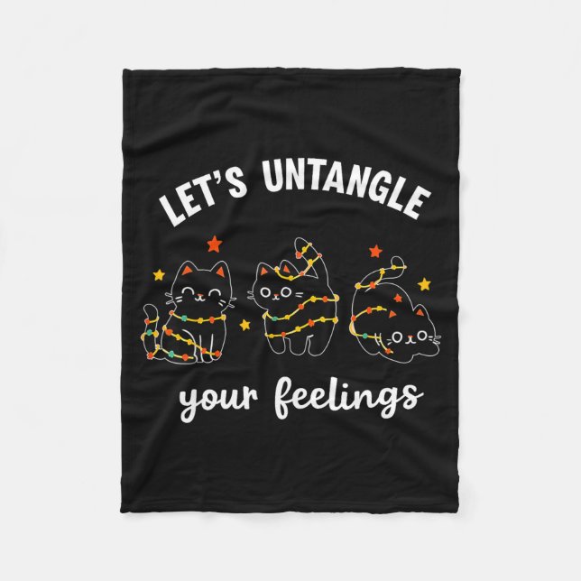 Manta Polar Let's Untangle Your Feelings School Counselor Chri (Anverso)
