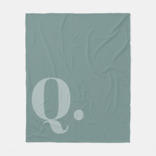 Manta Polar Letterform Verde azulado silenciado