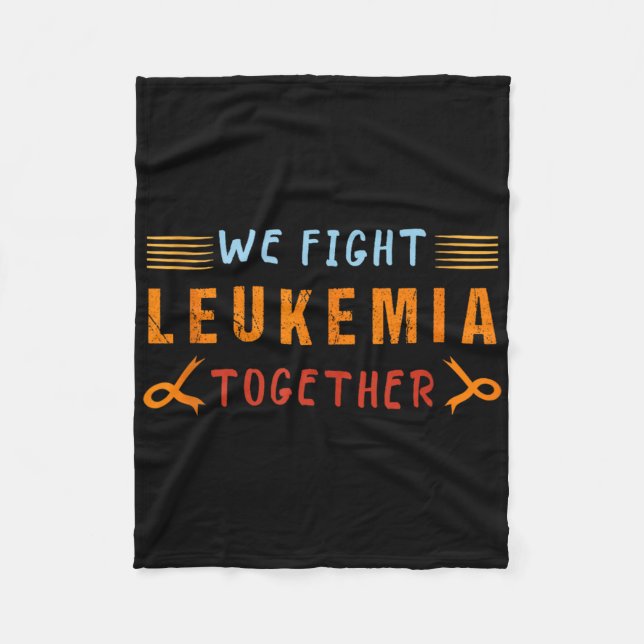 Manta Polar Leukemia Awareness We Fight Together Tank Top  (Anverso)