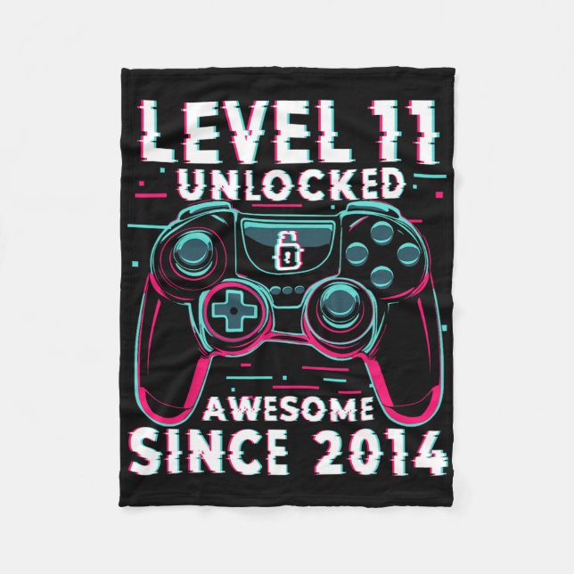 Manta Polar Level 11 Unlocked Video Game 11th Birthday Gamer B (Anverso)