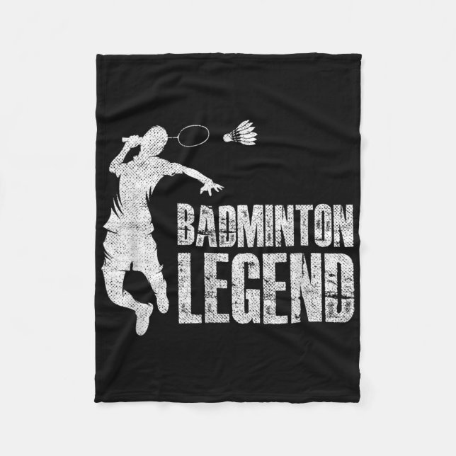 Manta Polar Leyenda Badminton _ Transbordador Racket (Anverso)
