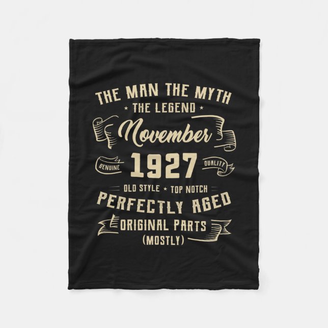 Manta Polar Leyenda de mito masculino de noviembre de 1927 95º (Anverso)