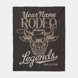Manta Polar Leyendas personalizadas de rodeo en el viejo oeste