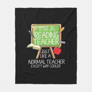 Manta Polar Leyendo profesor