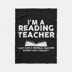 Manta Polar Leyendo profesor - Soy un profesor de lectura