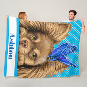 Manta Polar Lg Precious Chihuahua Fleece Blanket
