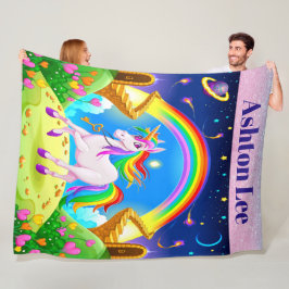 Manta Polar Lg Unicorn Fleece Blanket