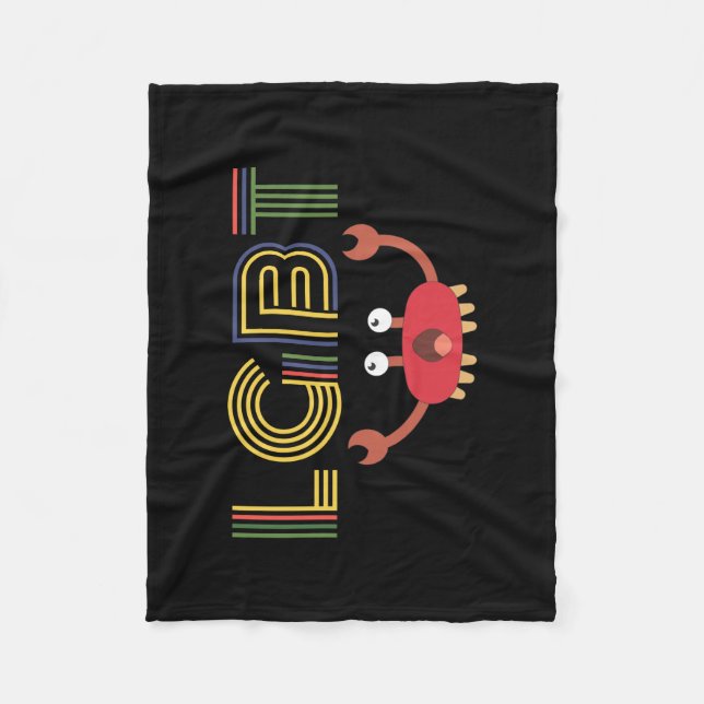 Manta Polar LGBT - Derechos humanos - Cangrejo blanco (Anverso)