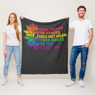 Manta Polar LGBT Orgullo Girasol Igualdad de Derechos Para Otr