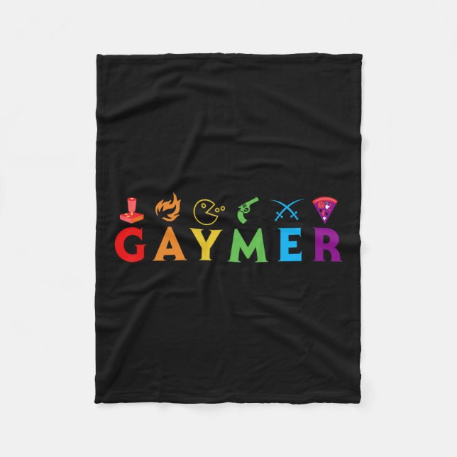 Manta Polar Lgbt Orgullo Gracioso Gay Gamer Video Game Lover (Anverso)
