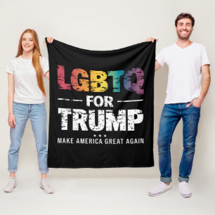 MANTA POLAR LGBTQ POR TRUMP GAY LESBIANA POR TRUMP 2024 