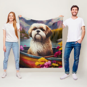 Manta Polar Lhasa Apso en un remo: Una aventura escénica