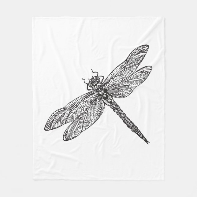 Manta Polar Libélula en estilo (Anverso)