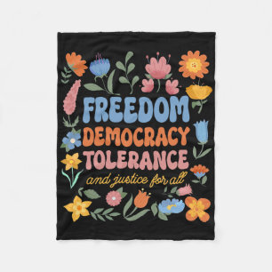 Manta Polar Libertad Democracia Tolerancia Justicia Todos Los 