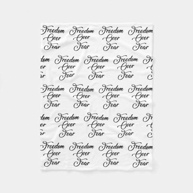 Manta Polar Libertad por miedo (Anverso)