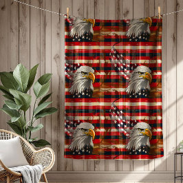 Manta Polar Liberty Soars Blanket Eagle and Flag Home Gift