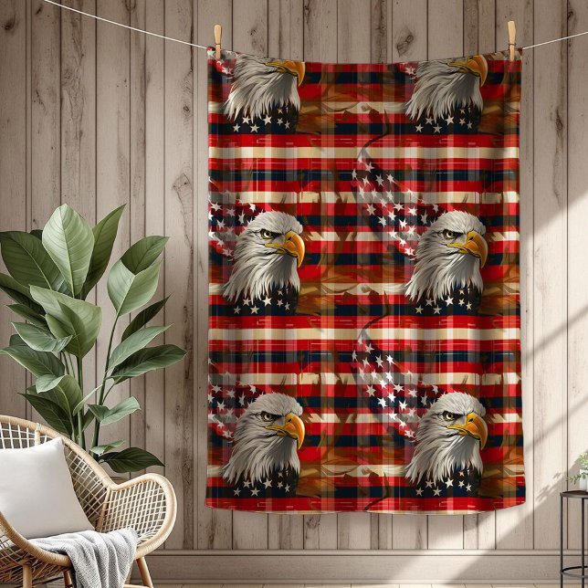 Manta Polar Liberty Soars Blanket Eagle and Flag Home Gift (Liberty Soars Blanket Eagle and Flag Home Gift)