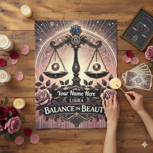 Manta Polar Libra "Balance de Belleza" Fleece Blanket
