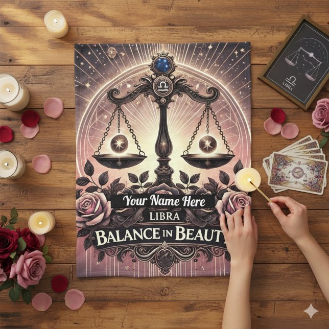 Manta Polar Libra "Balance de Belleza" Fleece Blanket (Subido por el creador)