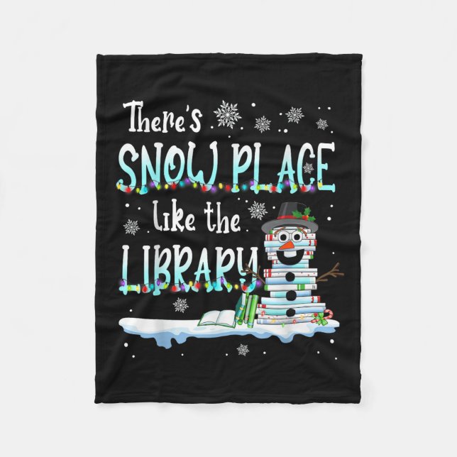 Manta Polar Librarian There's Snow Place Like The Library Chri (Anverso)