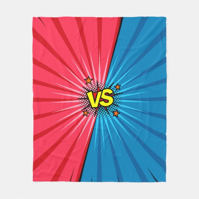 Manta Polar Libro de historietas versus fondo, estilo clásico  (Anverso)