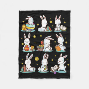 Manta Polar Libro de lectura de Bunny Happy Easter Bookwords C