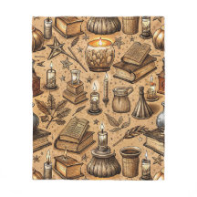 Libros de Brujería Vintage y Patrón de Velas