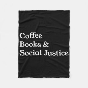 Manta Polar Libros de café citan igualdad